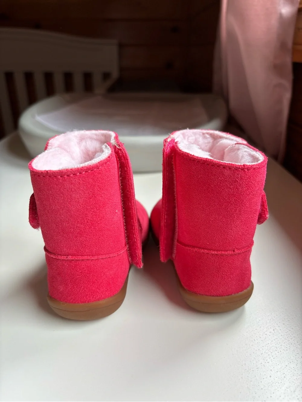 UGG Toddlers' Bright Pink Suede Boots